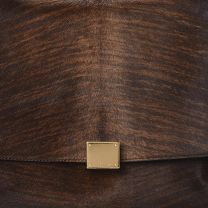 Celine Shaded Pony Hair Calfskin Medium Trapeze Brown 9 of 9