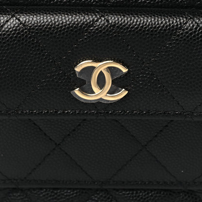 Chanel Caviar Quilted Polly Pocket Pouch Hobo Black 8 of 10