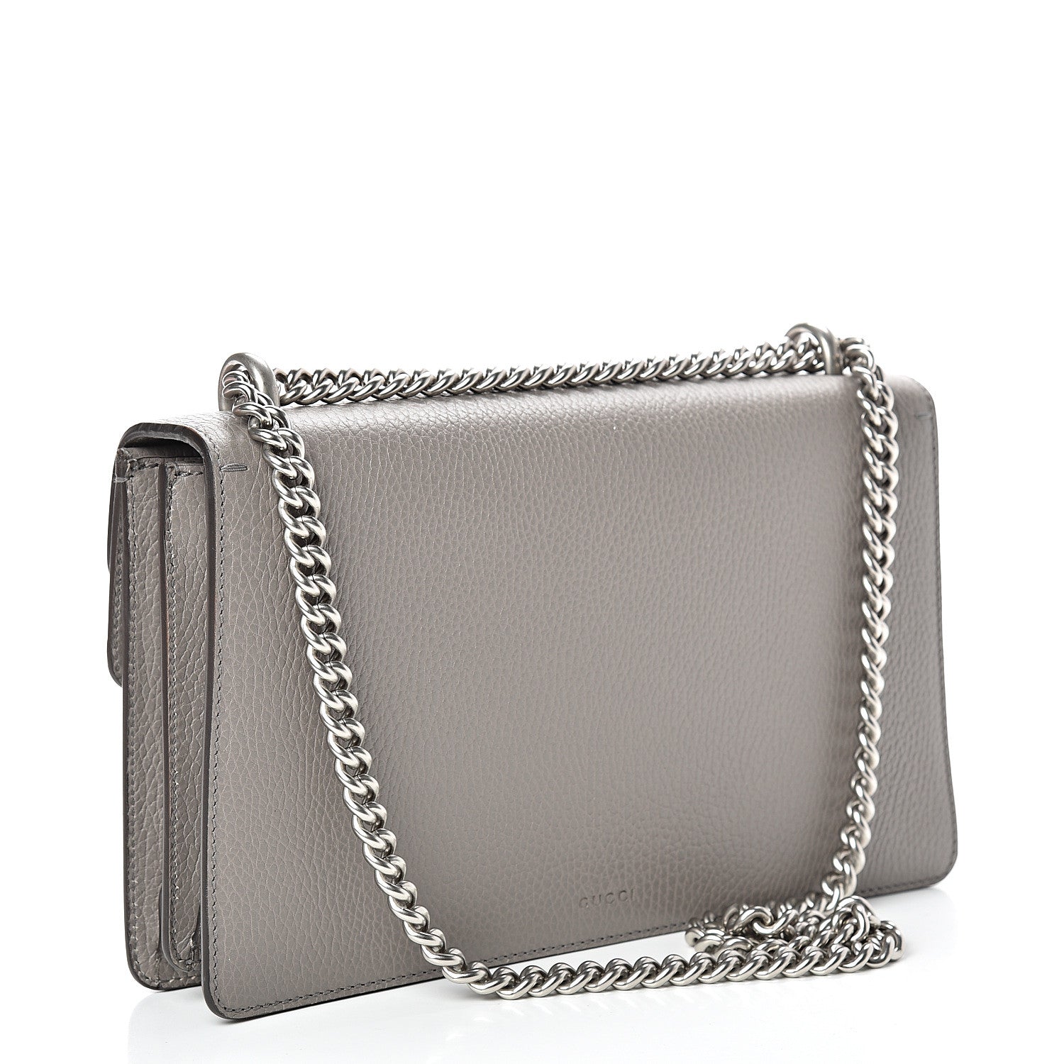 Gucci Pebbled Calfskin Small Dionysus Shoulder Bag Dusty Grey 2 of 11