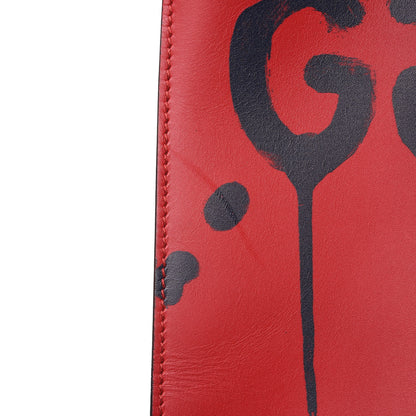 Gucci Calfskin GucciGhost Real Medium XL Tote Hibiscus Red 10 of 16