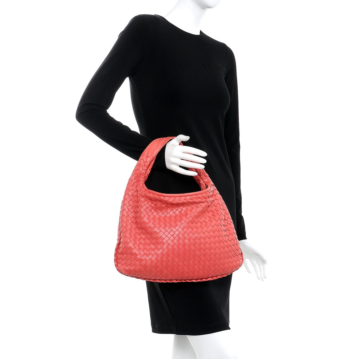 Nappa Intrecciato Medium Veneta Hobo Pompei