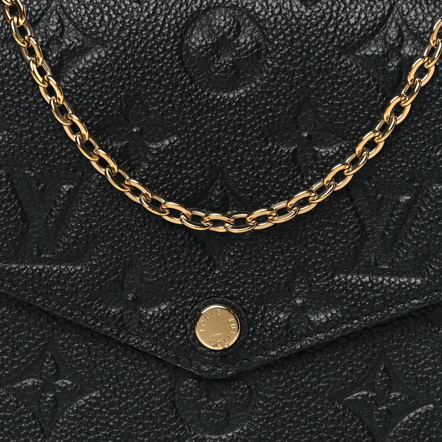 Empreinte Pochette Felicie Chain Wallet Black