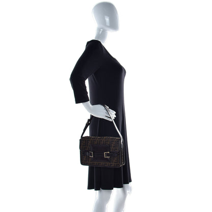 Fendi Zucca Vitello Chef Crossbody Bag Tobacco Moro 2 of 9