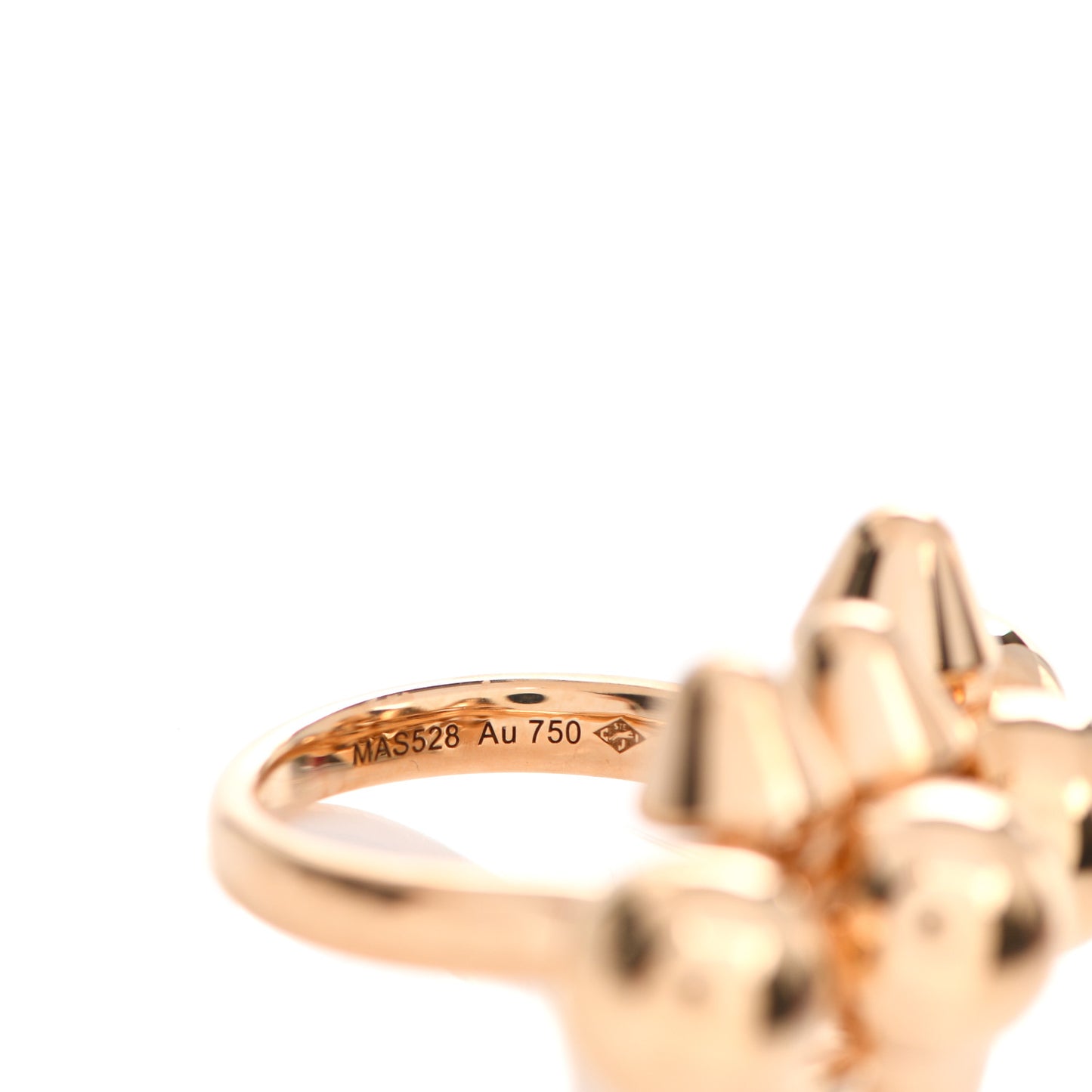 18K Pink Gold XL Clash De Cartier Ring 51 5.75