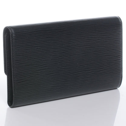 Louis Vuitton Epi Porte Tresor International Wallet Black 3 of 7