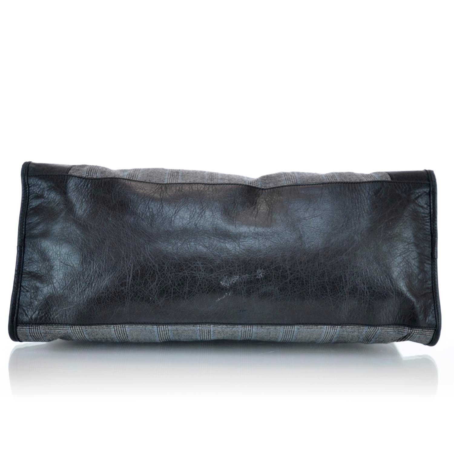 Balenciaga Chevre Wool Prince of Wales Check Weekender 5 of 9