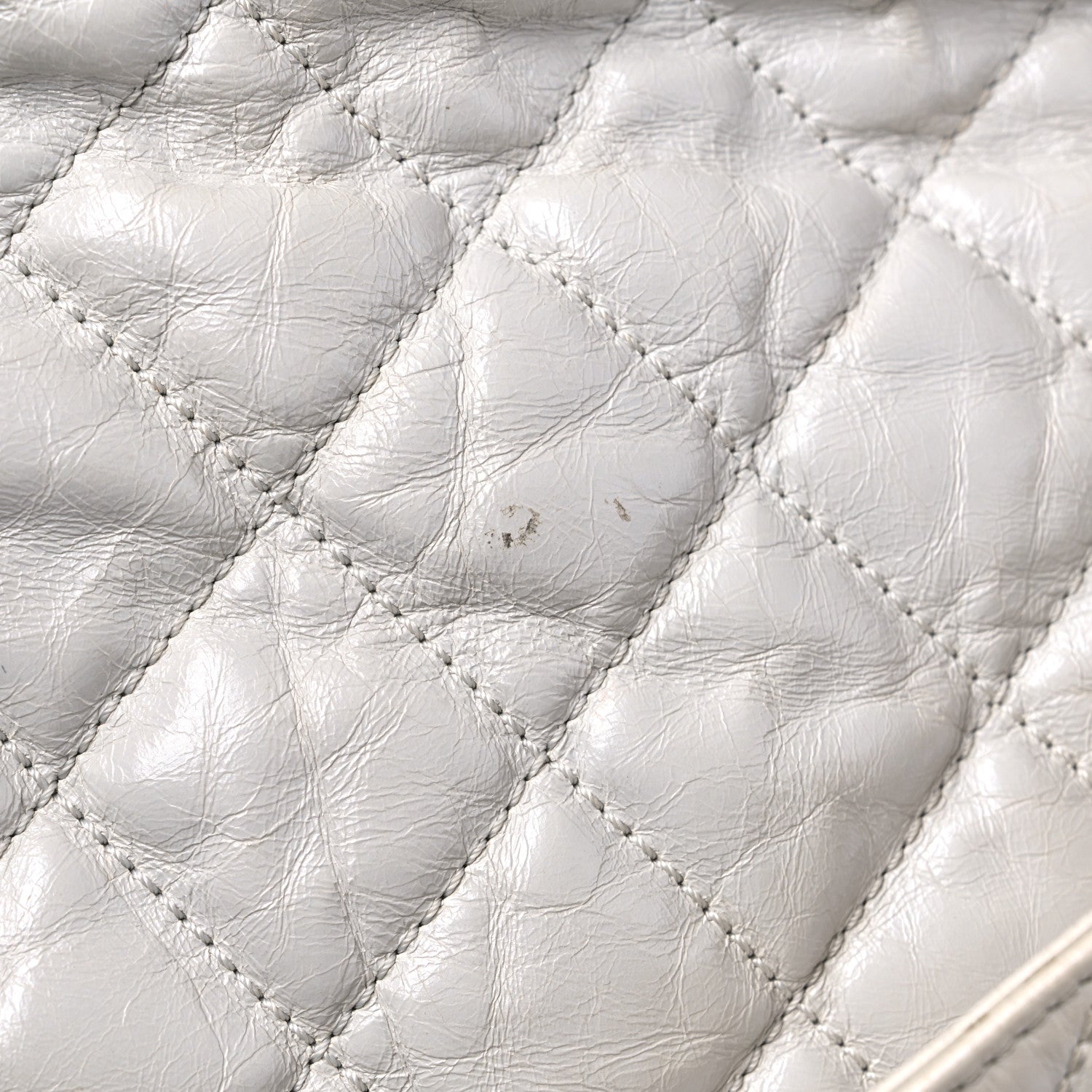 Chanel Glazed Calfskin Quilted Large Chain Me Hobo Dark White 18 of 21