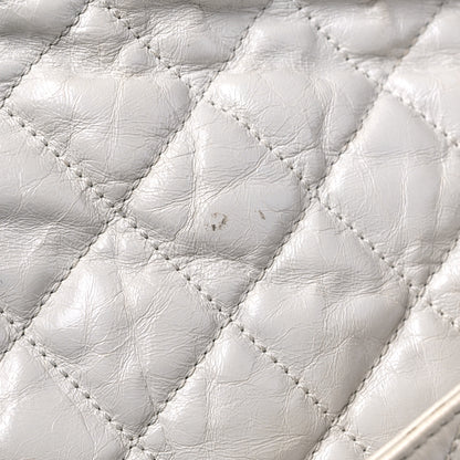 Chanel Glazed Calfskin Quilted Large Chain Me Hobo Dark White 18 of 21
