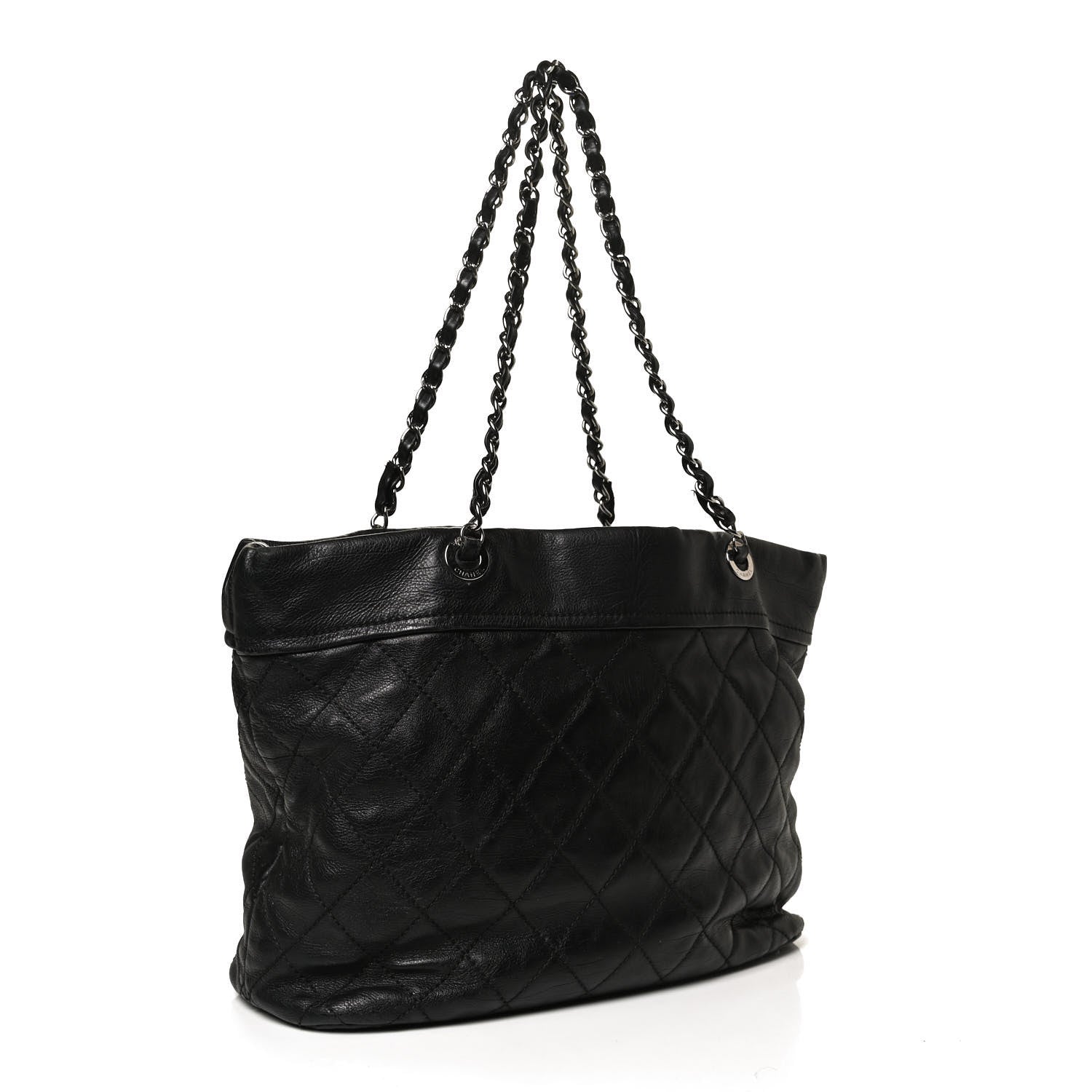 Chanel Calfskin Large Front Flap Tote Black 3 of 11