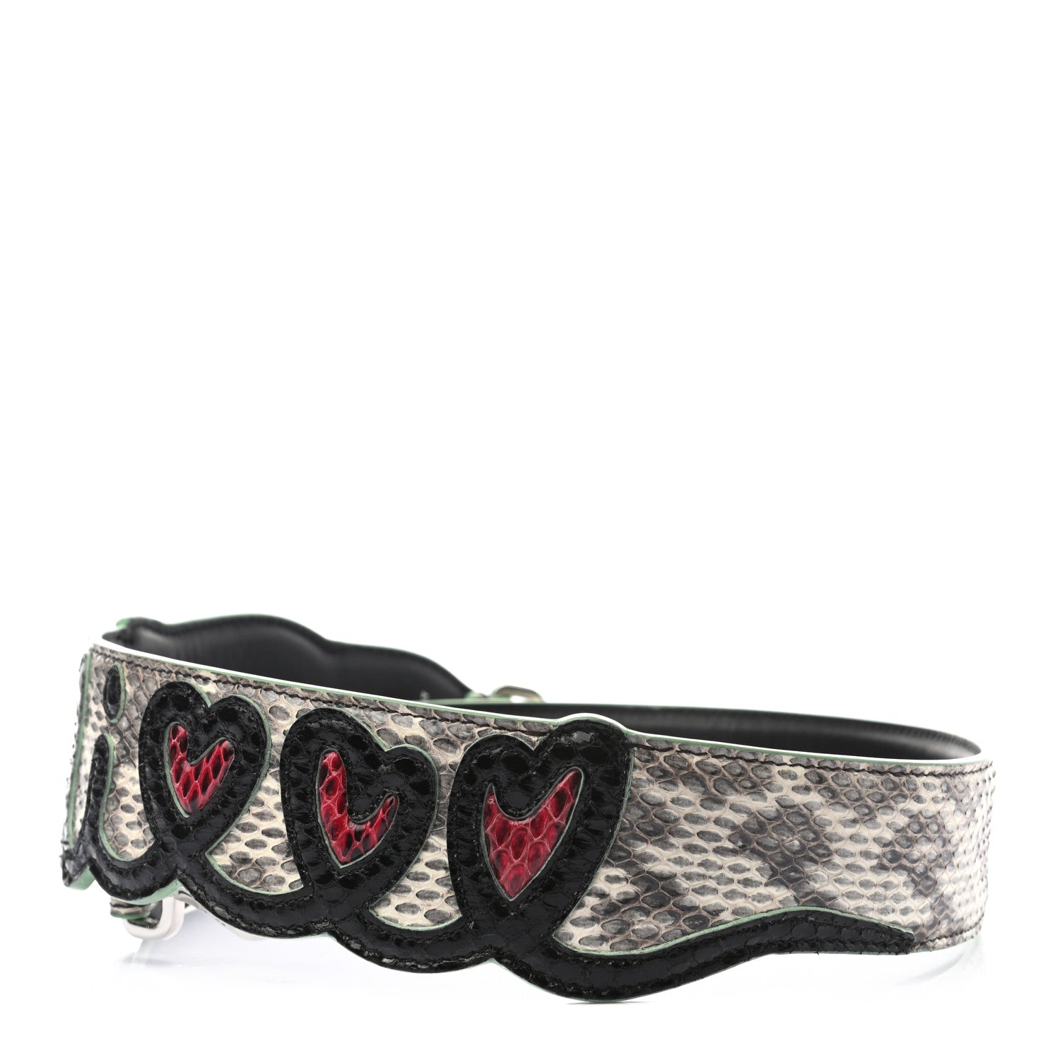 Fendi Calfskin Elaphe Open Your Heart Strap You 2 of 4