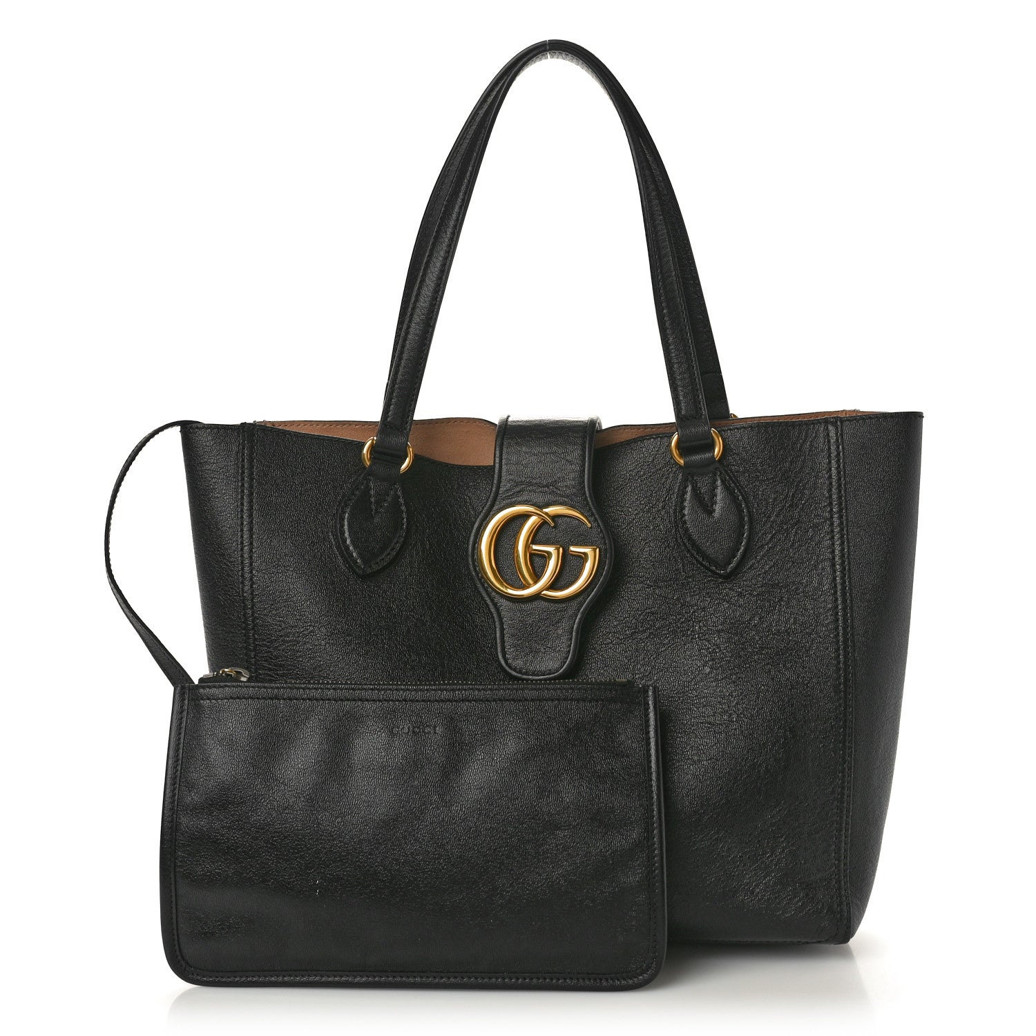 Gucci New Sakai Calfskin Lux Small Dahlia Tote Black 3 of 12