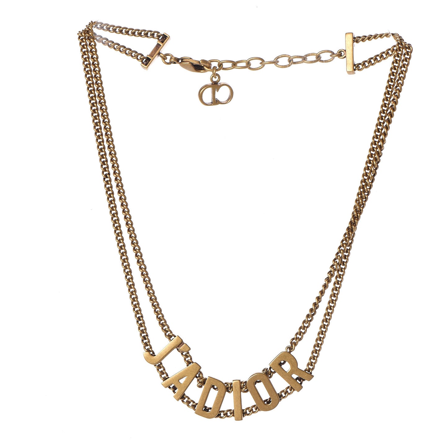 Metal J'Adior Choker Necklace Aged Gold