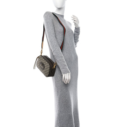 Gucci GG Supreme Monogram Web Neo Vintage Shoulder Bag Beige New Acero Crop 2 of 9