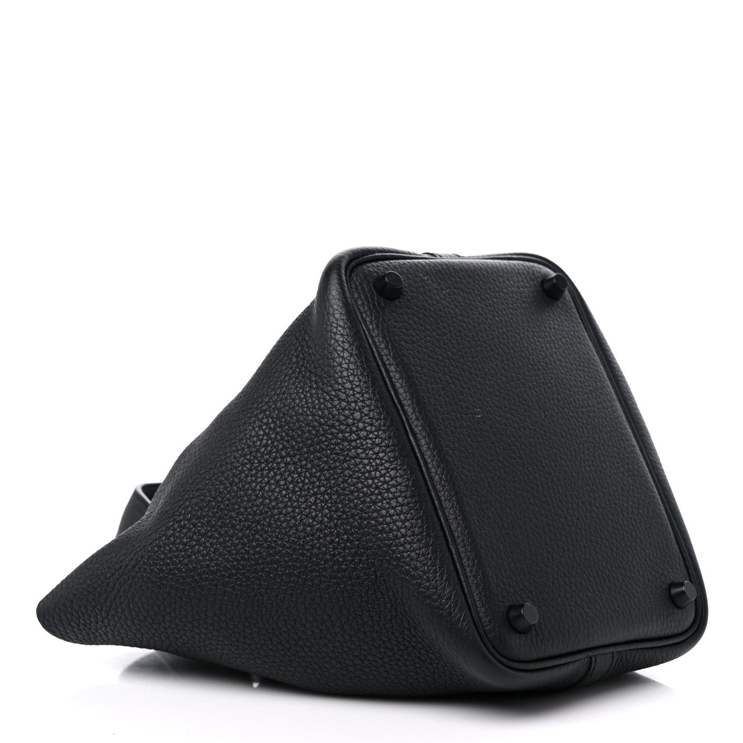 Hermes Taurillon Clemence Monochrome Picotin Lock 18 PM Black 4 of 12
