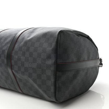Louis Vuitton Damier Graphite Logo Keepall Bandouliere 50 Rogue 8 of 8