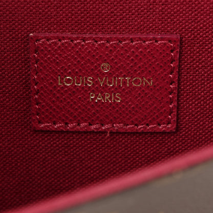 Louis Vuitton Monogram Pochette Felicie Chain Wallet Fuchsia 6 of 11