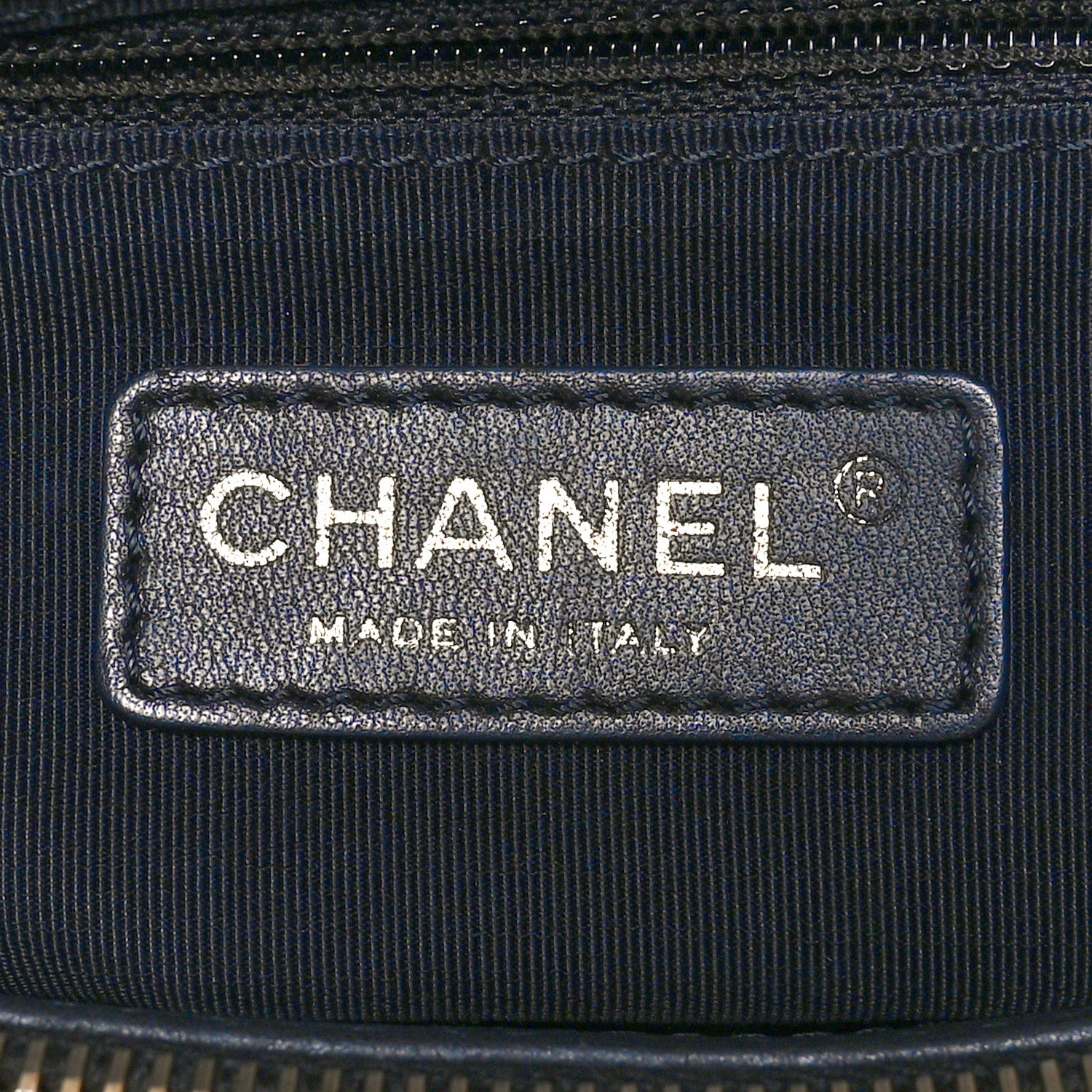 Chanel Calfskin Quilted Small Chain Me Tote Navy 7 of 10