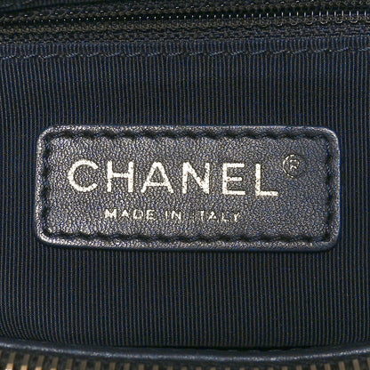 Chanel Calfskin Quilted Small Chain Me Tote Navy 7 of 10