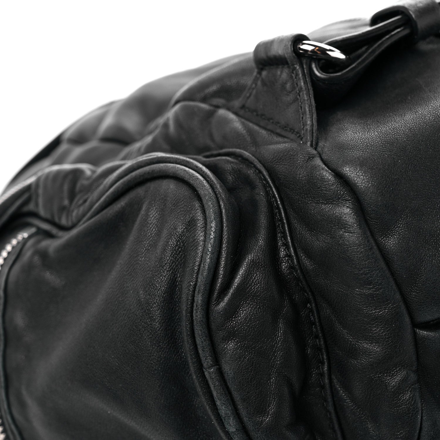 Alexander Wang Lambskin Marti Backpack Bag Washed Black Rhodium Hardware 9 of 19