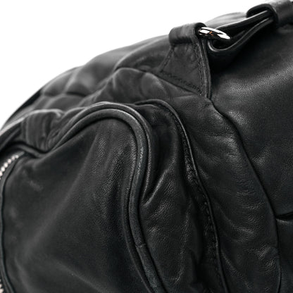 Alexander Wang Lambskin Marti Backpack Bag Washed Black Rhodium Hardware 9 of 19