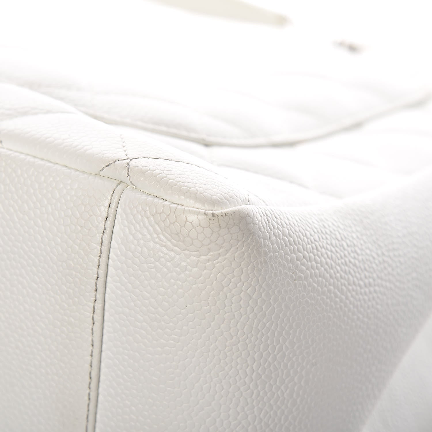 Chanel Caviar Quilted Grand Shopping Tote GST White 18 of 27