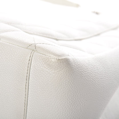 Chanel Caviar Quilted Grand Shopping Tote GST White 18 of 27