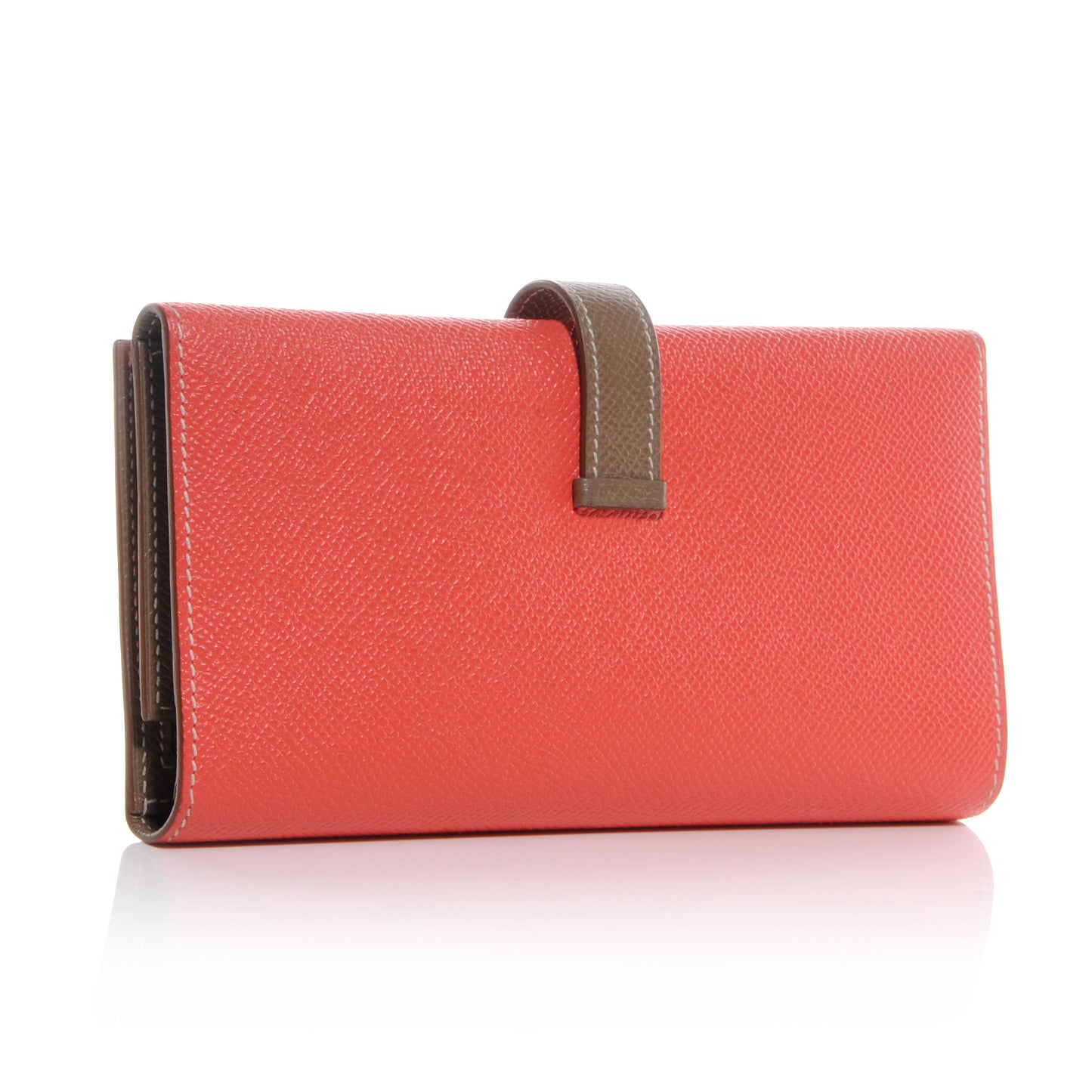 Epsom Bi Color Tri-Fold Bearn Wallet Etoupe Rose Jaipur