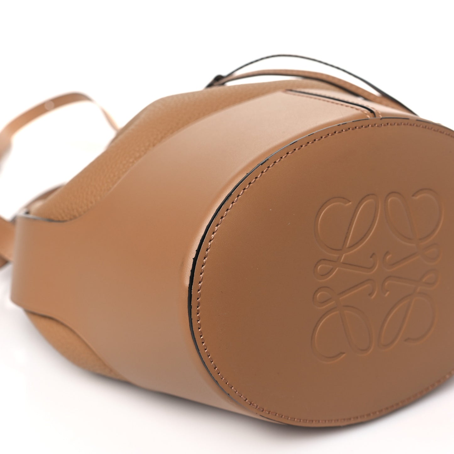 Calfskin Small Balloon Bucket Bag Toffee