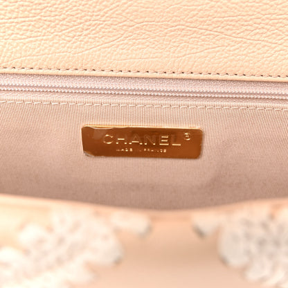 Chanel Calfskin Crochet Medium Chanel 19 Flap Beige 6 of 9