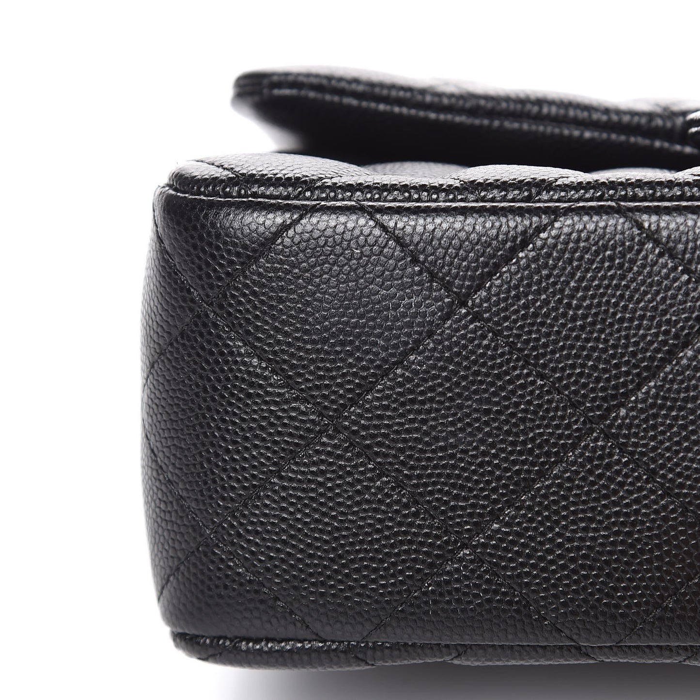 Caviar Quilted Mini Rectangular Flap Black