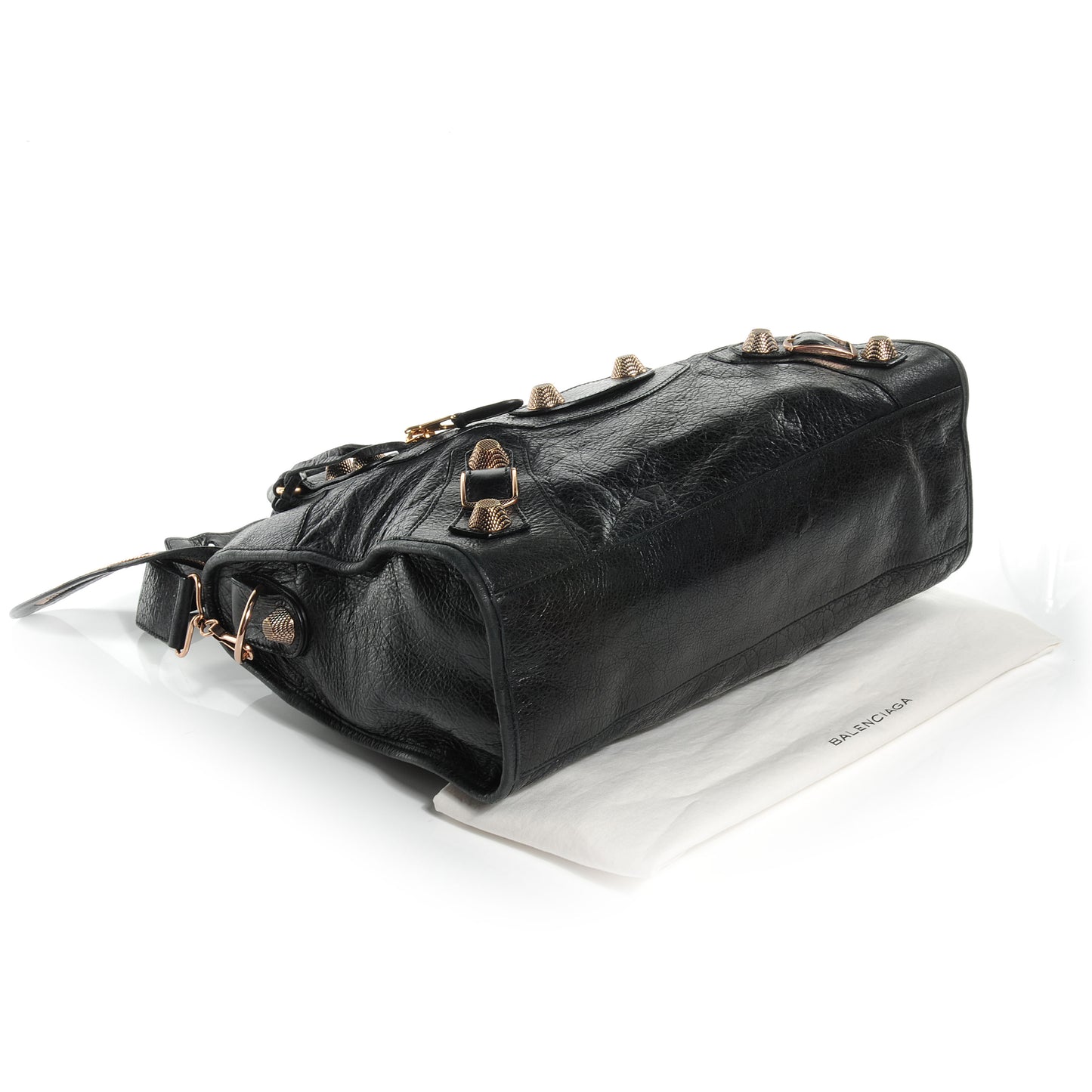 Agneau Giant 21 Rose Gold Hardware City Black