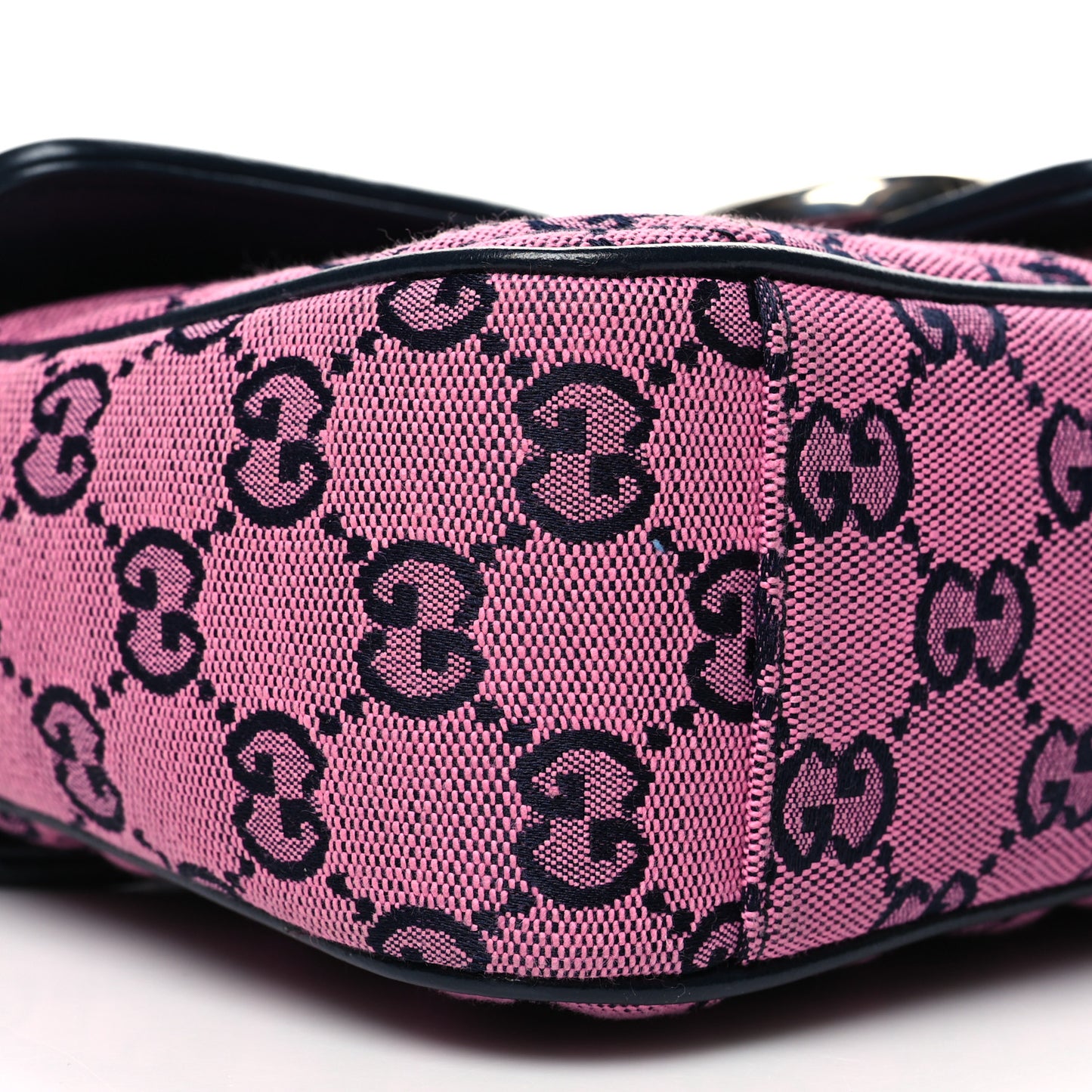 Monogram Multicolor Matelasse Diagonal Small GG Marmont Shoulder Bag Pink Blue
