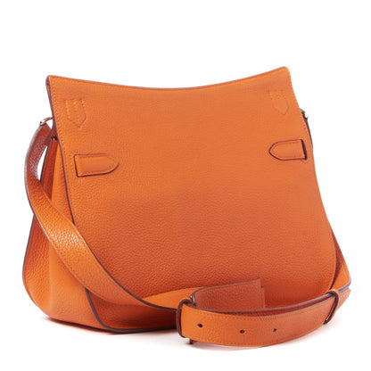 Hermes Taurillon Clemence Jypsiere 28 Orange 3 of 11