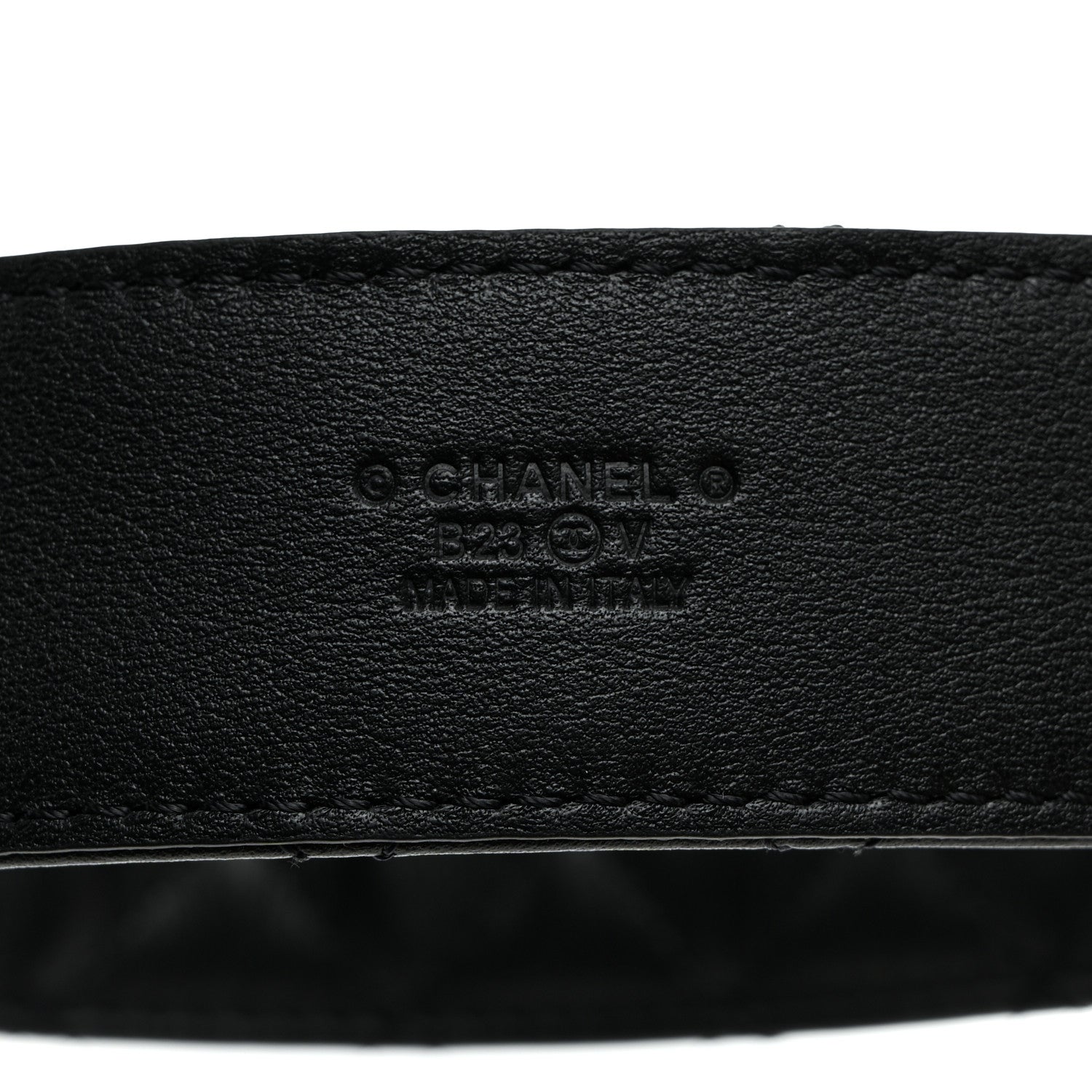 Chanel Calfskin Quilted CC Chain Belt 80 32 Black 5 of 6