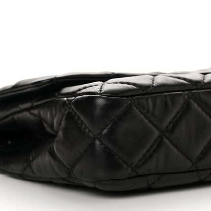 Chanel Lambskin Quilted Large Roll 2.55 Reissue Clutch Black 9 of 13