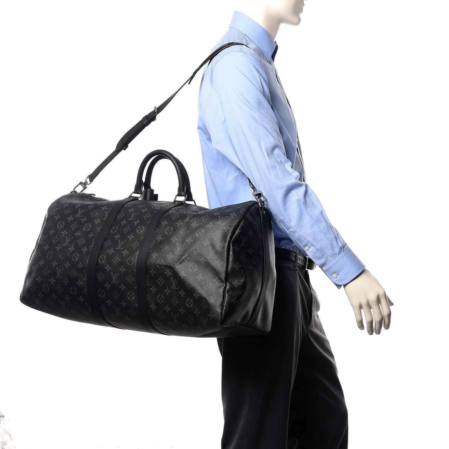 Louis Vuitton Monogram Eclipse Keepall Bandouliere 55 2 of 10