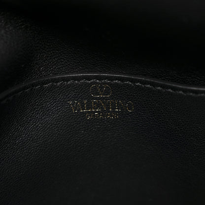 Valentino Garavani Grained Calfskin Small Rockstud Tote Black 6 of 10