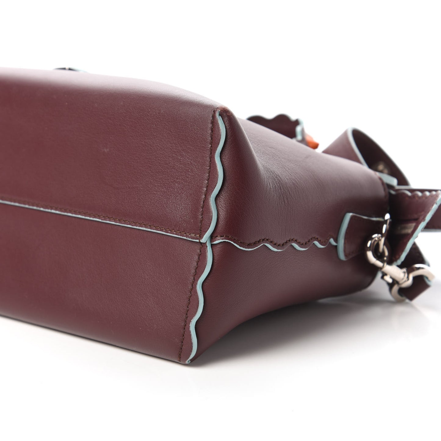 Vitello Dolce Scalloped Studded Medium By The Way Boston Bag Bordeaux