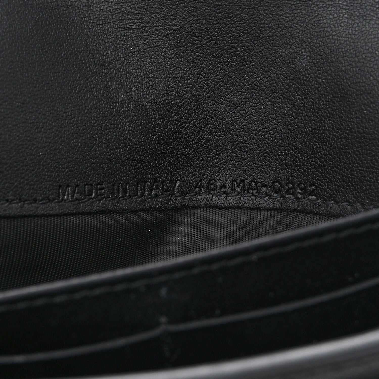 Christian Dior Goatskin Saddle Long Wallet With Chain Black 7 of 11