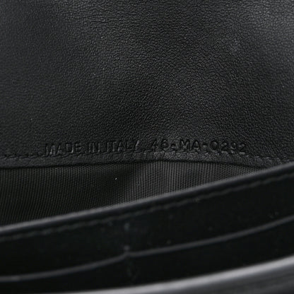 Christian Dior Goatskin Saddle Long Wallet With Chain Black 7 of 11