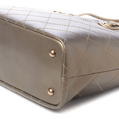 Chanel Grained Calfskin Large Shopping Fever Tote Gold 4 of 9