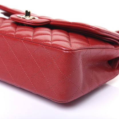 Chanel Caviar Quilted Small Double Flap Red 7 of 15