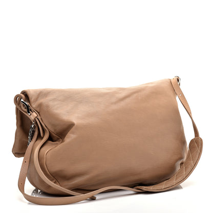 Jimmy Choo Lambskin Biker Large Hobo Beige 3 of 11