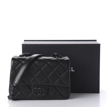 Chanel Caviar Quilted Incognito Mini Square Flap Black 11 of 11