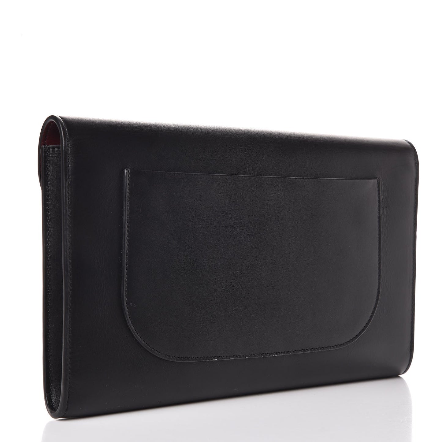 Smooth Calfskin Trotteur Clutch Black