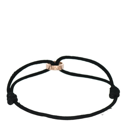 Cartier 18K Pink Gold Charity LOVE Adjustable Cord Bracelet Black 2 of 3