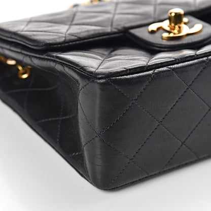 Chanel Lambskin Quilted Mini Square Flap Black 9 of 12