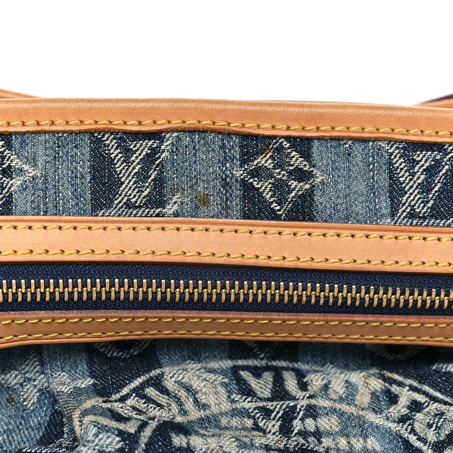Louis Vuitton Denim Raye Porte Epaule MM 11 of 13