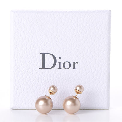 Christian Dior Pearl Mise En Dior Tribal Earrings Pink 5 of 6