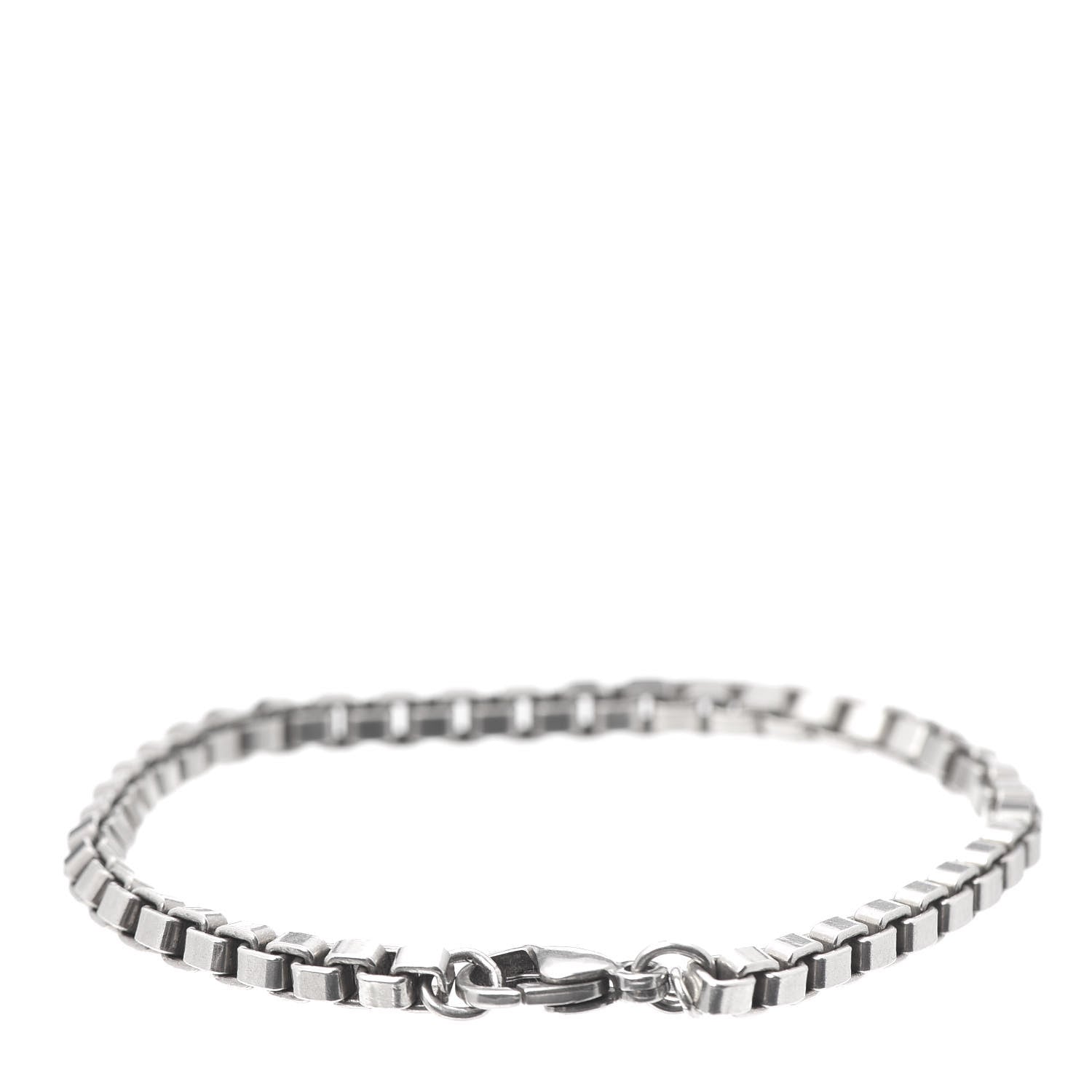 Tiffany Sterling Silver 4mm Venetian Link Bracelet 3 of 7
